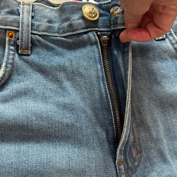 HI RISE ROCKER LIVE FREE BOLT JEAN SHORTS - VINTAGE - Picture 8 of 17